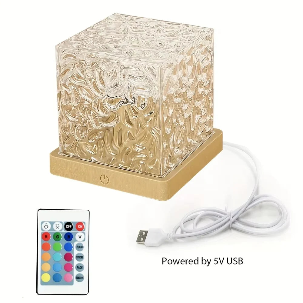 New 16 Colors Night Light Remote Control Ocean Wave Projection Lamp Aurora Ambient Light Home Decor for Living Room Bedroom