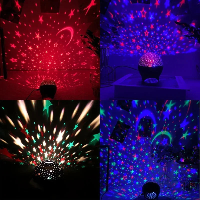 Star Projector Night Light Bedroom Ceiling Baby Starry Sky Night Lamp Birthday Gifts for Boys Girls