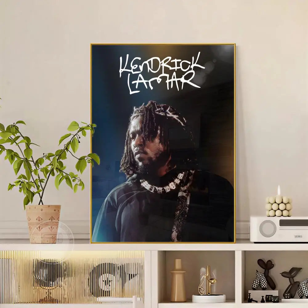 Rapper K-Kendrick Lamar Poster Versatile HD Waterproof Wall Art Self-Adhesive Decor for Any Space Ideal Gift
