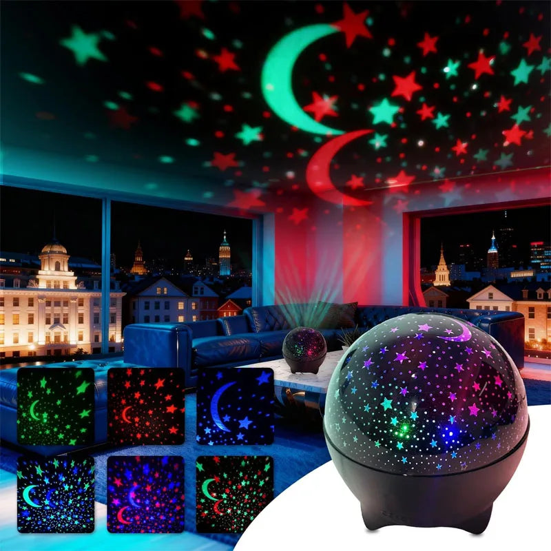 Star Projector Night Light Bedroom Ceiling Baby Starry Sky Night Lamp Birthday Gifts for Boys Girls