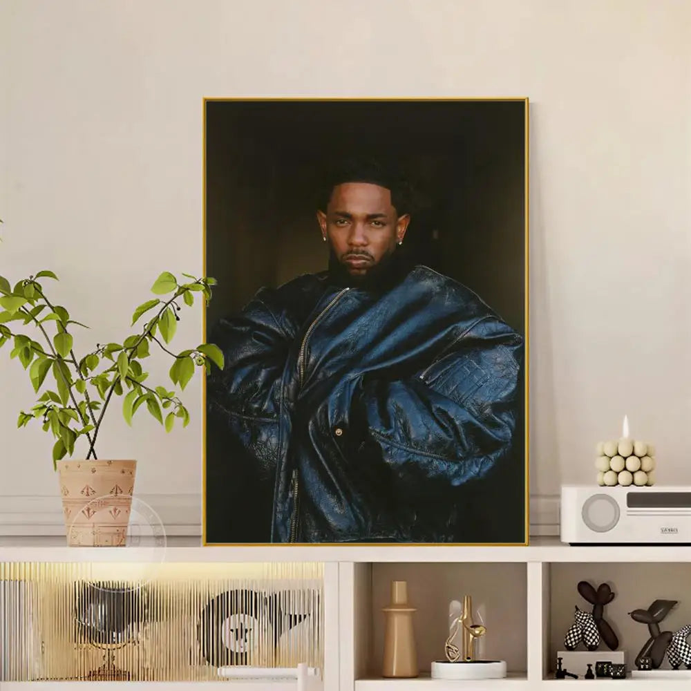 Rapper K-Kendrick Lamar Poster Versatile HD Waterproof Wall Art Self-Adhesive Decor for Any Space Ideal Gift