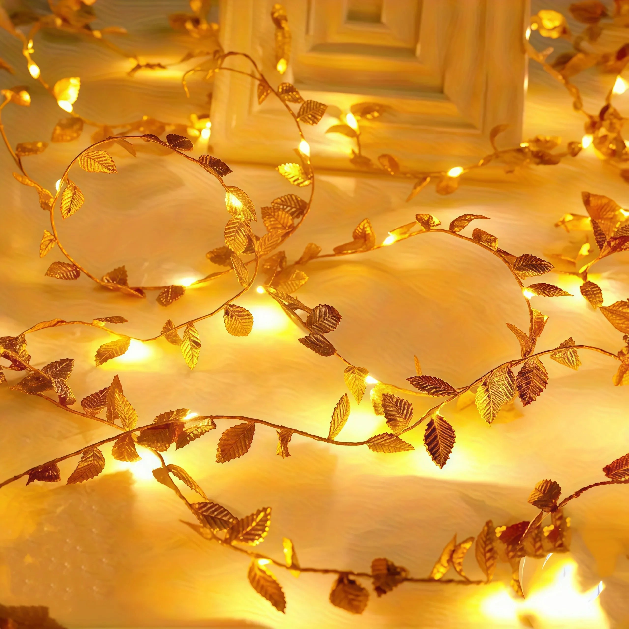 Green Leaf String Light Ivy Leaf Fairy Lights for Bedroom Party Festival Wedding Birthday Christmas Valentine'S Day Decor