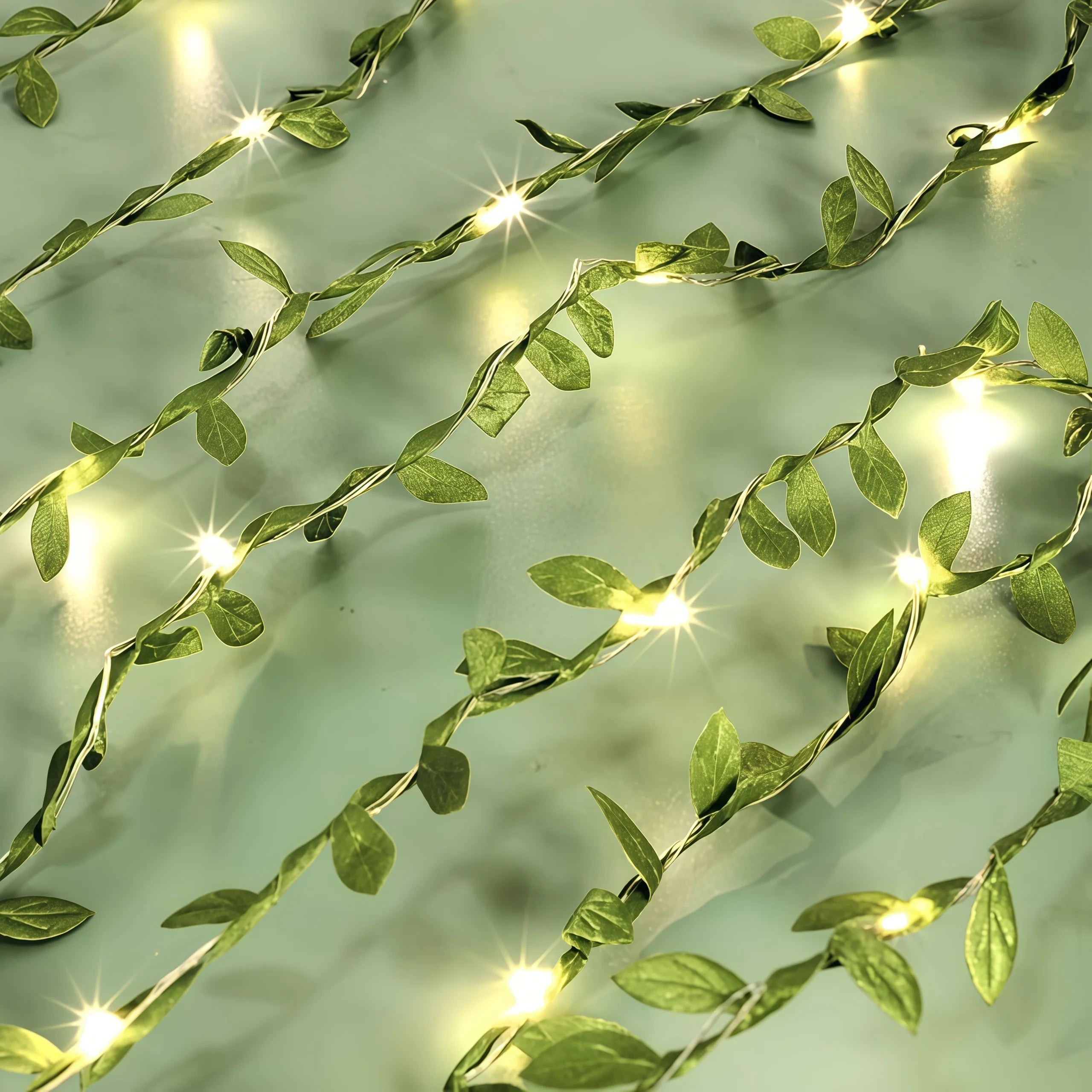 Green Leaf String Light Ivy Leaf Fairy Lights for Bedroom Party Festival Wedding Birthday Christmas Valentine'S Day Decor