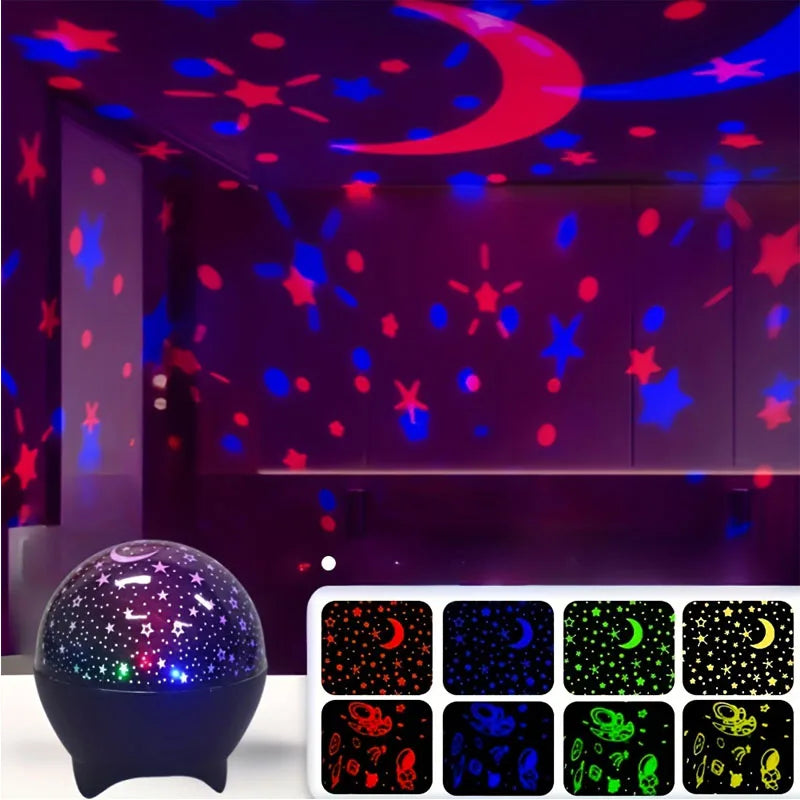 Star Projector Night Light Bedroom Ceiling Baby Starry Sky Night Lamp Birthday Gifts for Boys Girls