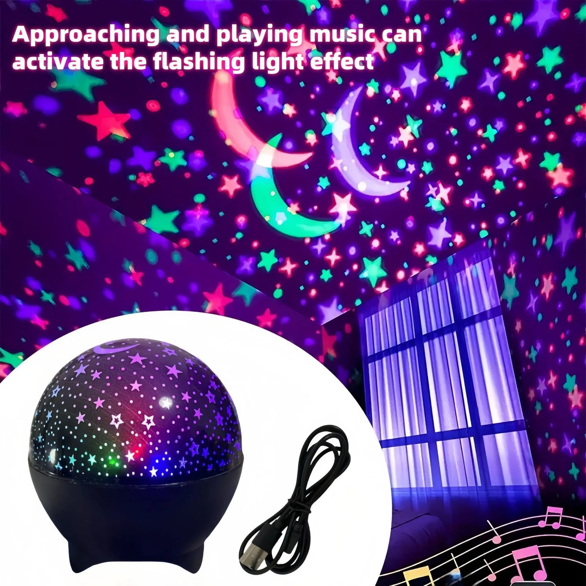 Star Projector Night Light Bedroom Ceiling Baby Starry Sky Night Lamp Birthday Gifts for Boys Girls