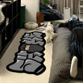 Hip-Hop Street Graffiti Carpet, Soft and Slip-Resistant Bedroom Bedside Rug, Game Room Floor Mat, Home Decoration